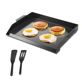 VEVOR Carbon Steel Griddle, 22x16 inch Universal Flat Top Rectangular Plate, Gas Grill Griddle for BBQ Grill, Teppanyaki, Portable Family Cookwar