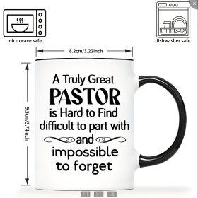 Ceramic Coffee Cup (Option: Black Inner Pastor Gift)