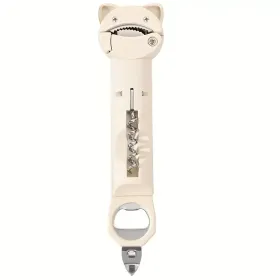 4-in-1 And 5-in-1 Can Openers And Bottle Openers, Suitable For Seniors With Arthritis And Hand Weakness, Multifunctional Retractable Magnetic Can (Option: Beige)