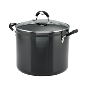 12 Quart Covered Stock Pot (Color: Gray)