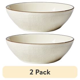 (2 pack) Murphy Stoneware Dinner Bowl (Color: Cream)